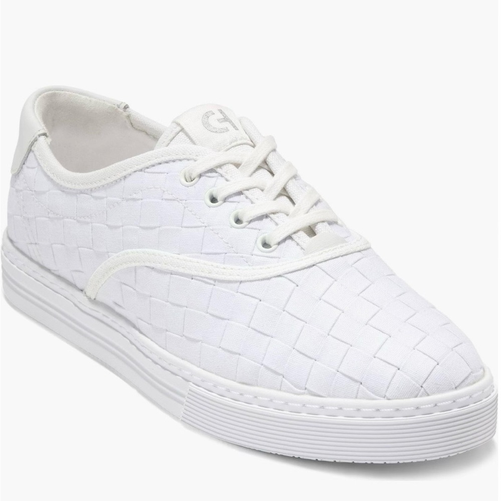 Cole Haan GrandPro Harbor Sneaker White Woven Canvas (Women Size 7.5) New In Box